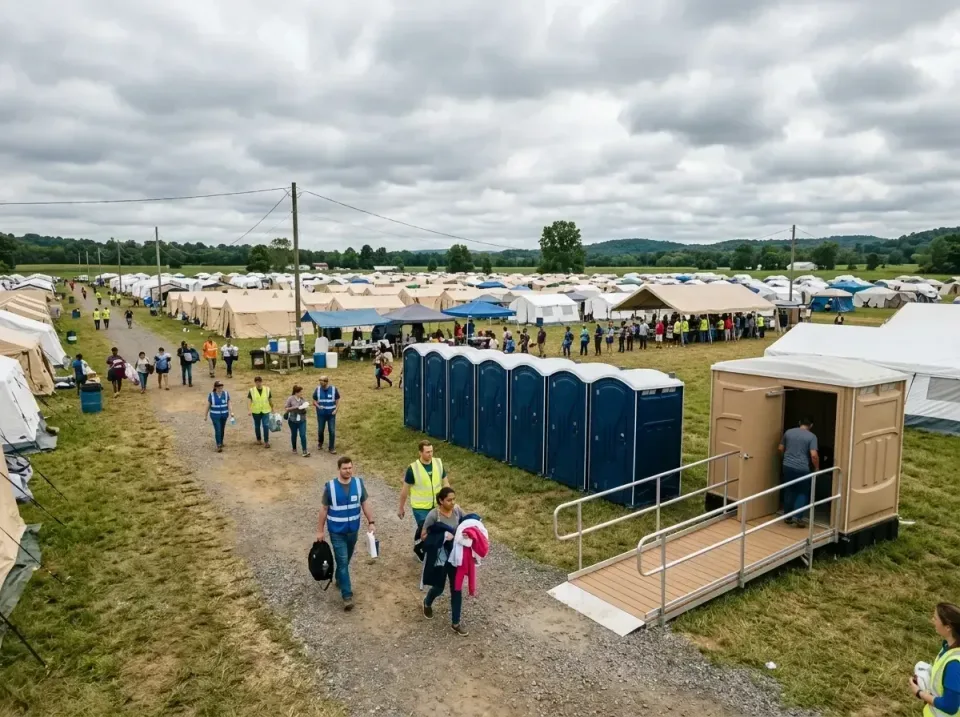 disaster-relief-camp-restrooms-010 — frequently asked questions, Dumpster & Portable Bathrooms Rental in Sun City Center, FL
